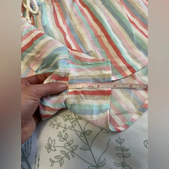 PJ Salvage Women’s Loungewear Saturday Morning Stripe Short, size L NWOT - Picture 7 of 7